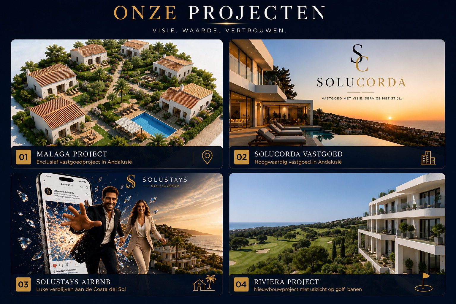 Onze Projecten — Malaga, Solucorda Vastgoed, Solustays Airbnb, Riviera Project Costa del Sol